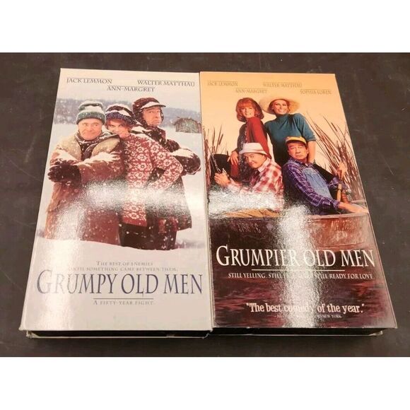 Other - Grumpy & Grumpier Old Men VHS - Lot of 2 - 90s Lemmon Matthau Ann-Margret Comedy